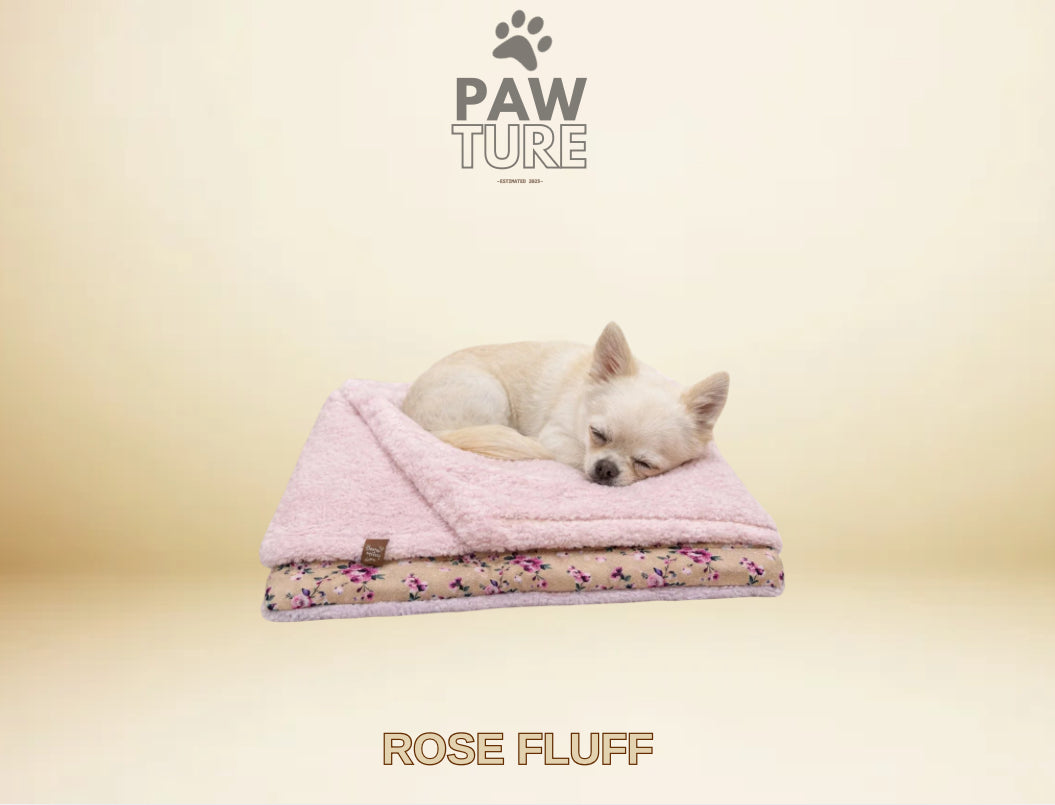 🤎 PAWTURE Pink Flowers Blanket – Maximum Comfort