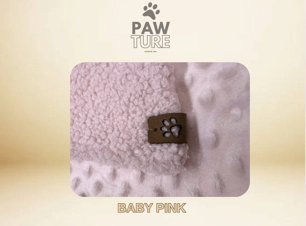 🌸 PAWTURE Double-Sided Blanket "Baby Pink" – Maximum Comfort