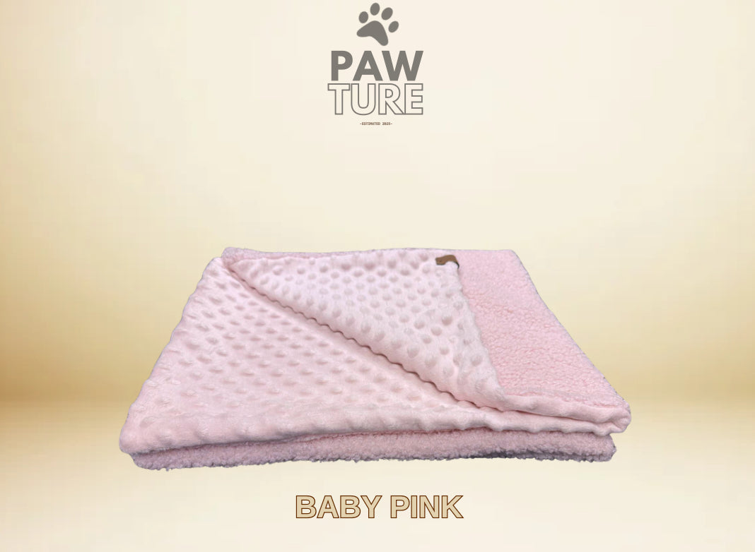 🌸 PAWTURE Double-Sided Blanket "Baby Pink" – Maximum Comfort